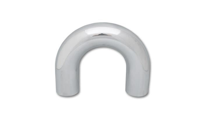Vibrant Performance 2-Inch OD Universal Aluminum Tubing with 180-Degree Bend - Polished Finish