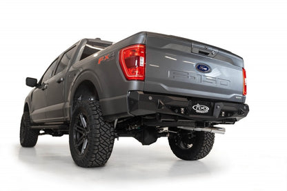 Addictive Desert Designs Stealth Fighter Rear Bumper for Ford F-150 with Cube Light Mounts and Backup Sensors