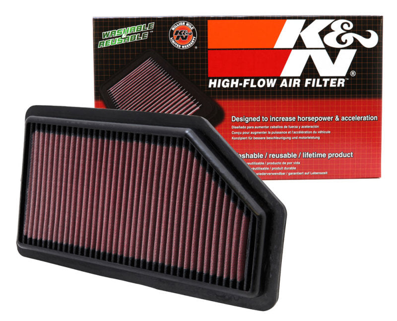 K&N Replacement Air Filter for 2011-2012 Honda Odyssey 3.5L V6 by K&N Engineering Part 33-2461