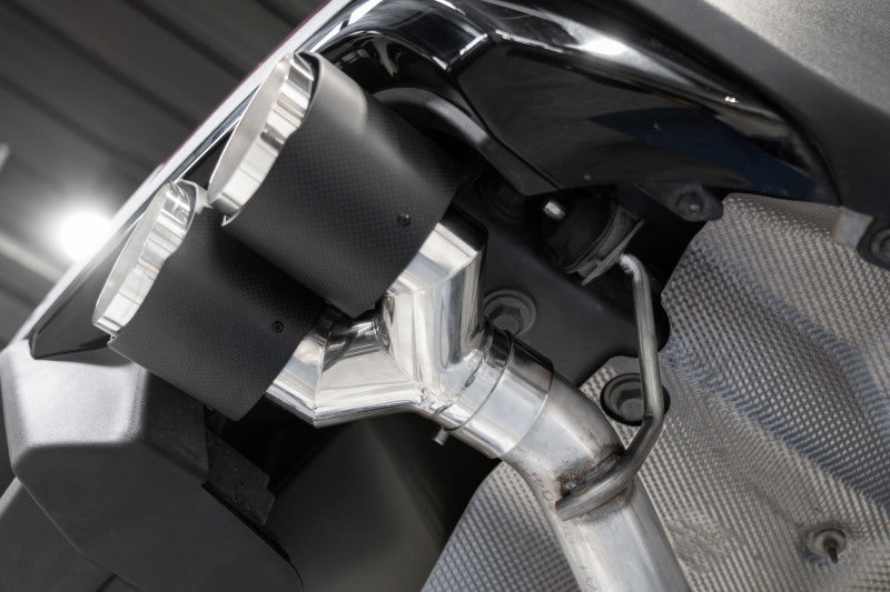 MBRP Armor Pro Series Dual Rear Axle Back Exhaust System for Ford Explorer and Lincoln Aviator - T304 Stainless Steel with Quad Carbon Fiber Tips