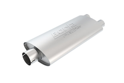 Borla PRO-XS Universal Center/Dual Oval Muffler 2.5 Inch Inlet and Dual 2.5 Inch Outlets
