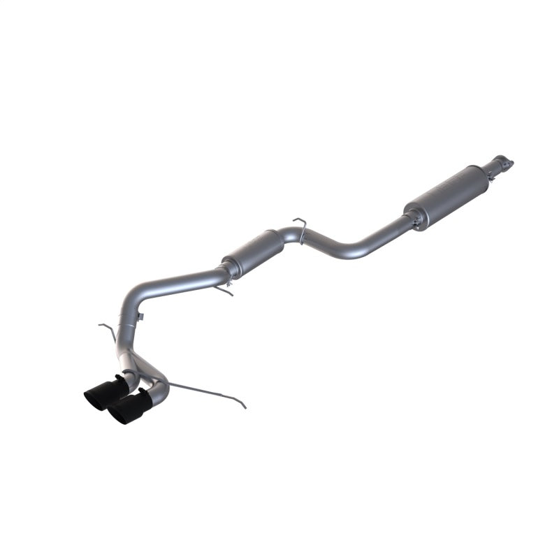 MBRP Armor Plus Series Dual Center Outlet Cat Back Exhaust System for Ford Focus 2013-2018 with Black Tips