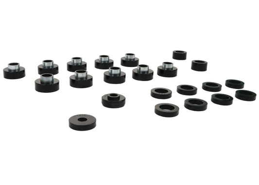 Whiteline W93549 Body Mount and Radiator Support Bushings for Jeep CJ5 and CJ7