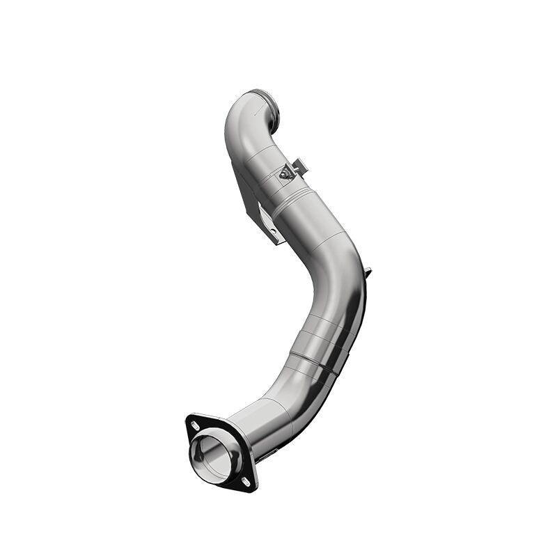 MBRP 2015 Ford F-250/F-350 6.7L Powerstroke Turbo Down-Pipe System with Angle Cut T304 Stainless Steel Stacks