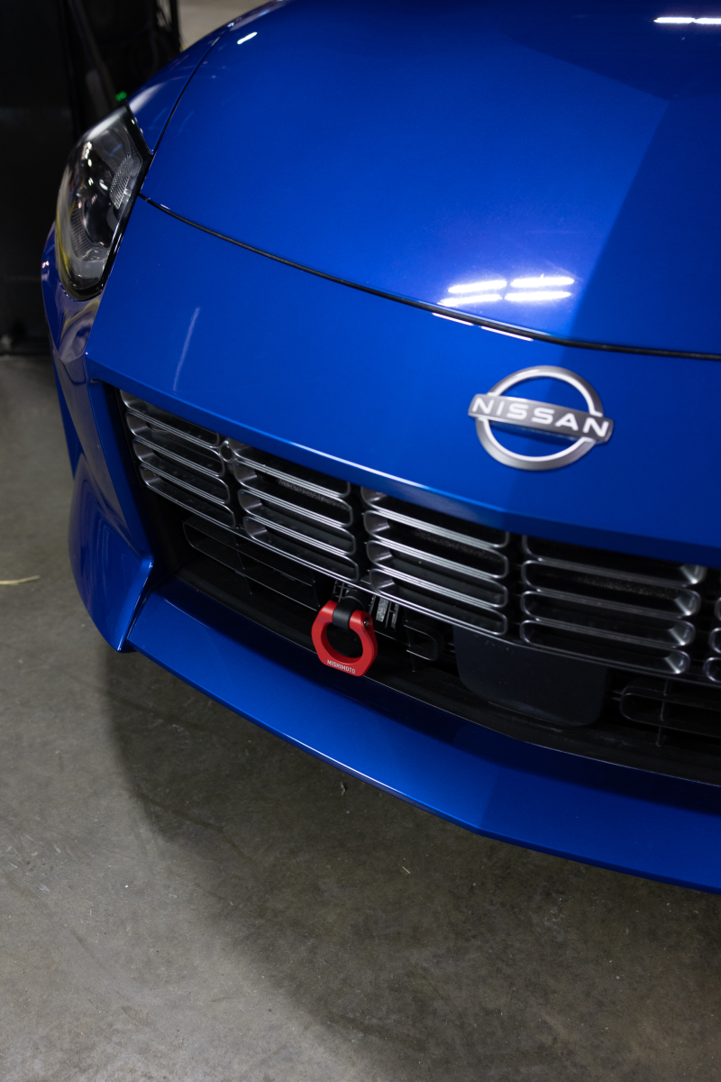 Mishimoto 2023+ Nissan Z Front Tow Hook - Polished Aluminum and Stainless Steel Upgrade