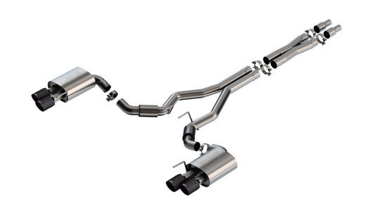 Borla S-Type Cat-Back Exhaust System for 2024-2025 Ford Mustang GT 5.0L V8 with Quad Tips