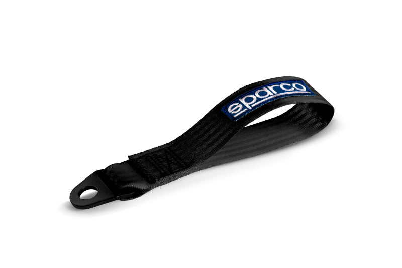 Sparco Tow Strap Black - Reliable Automotive Towing Accessory Part Number 01638NR