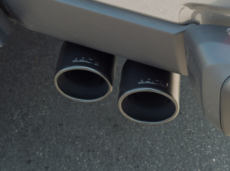 Borla ATAK Cat-Back Exhaust System for Jeep Gladiator 2020-2026 – Dual Black Coated T-304 Stainless Steel Tips and Aggressive Sound