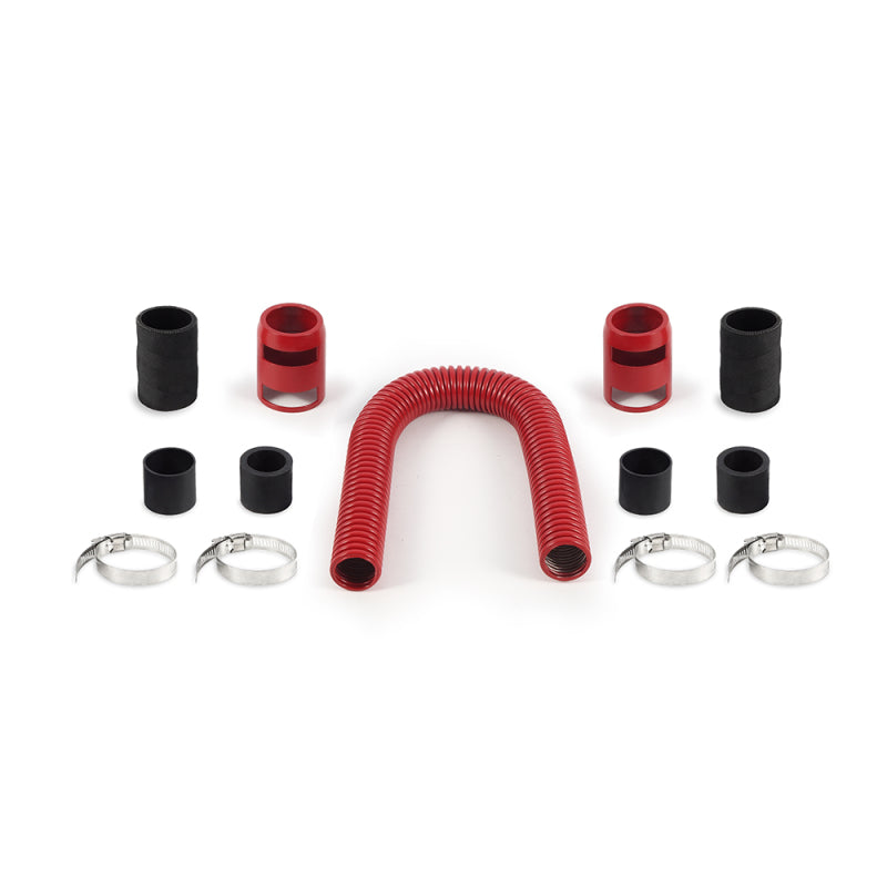 Mishimoto 24 Inch Flexible Stainless-Steel Radiator Hose Kit in Red