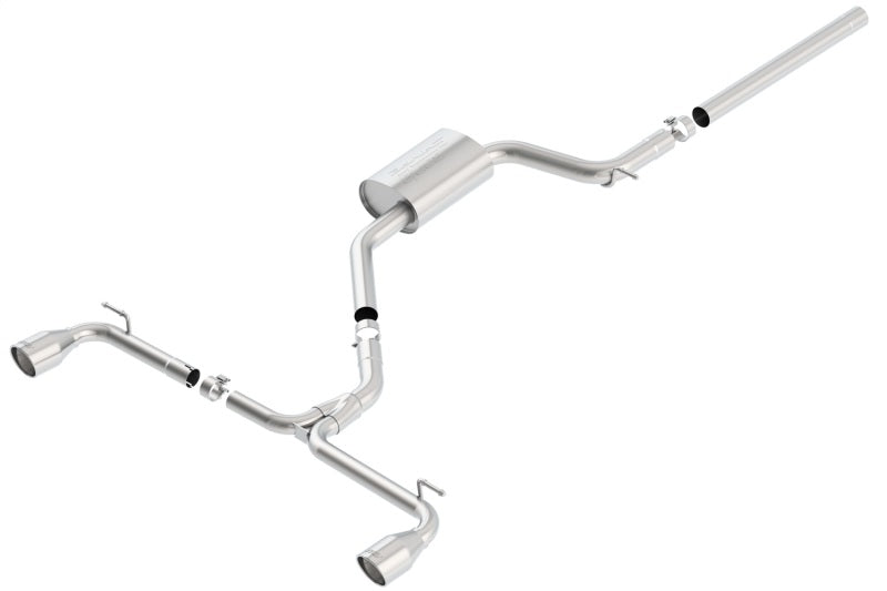 Borla 140597 S-Type Cat-Back Exhaust System for 2015-2017 Volkswagen GTI 2.0L – No MK7.5 Fitment