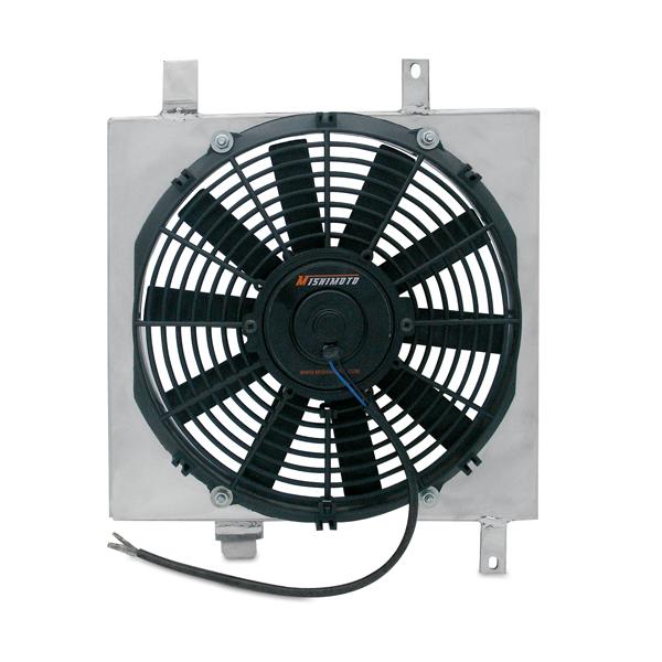Mishimoto 22x18x3.5 Inch Aluminum Fan Shroud Kit for Dual Pass Race Radiator