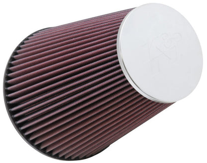 K&N Engineering Universal Chrome Air Filter – 6 inch Flanged, 7.5 inch Base, 4.5 inch Top, 9 inch Height