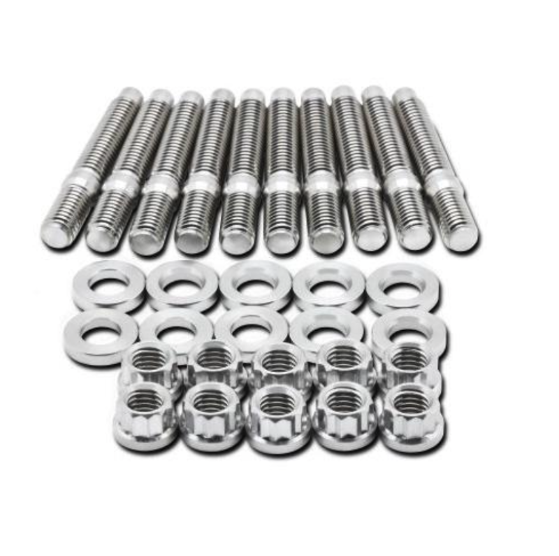 BLOX Racing SUS303 Stainless Steel Intake Manifold Stud Kit M8 x 1.25mm, 55mm Length – 8-Piece Set