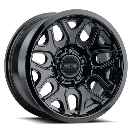 Method Wheels MR322 18-Inch Gloss Black Wheel with 8x6.5 Bolt Pattern and +18 Offset