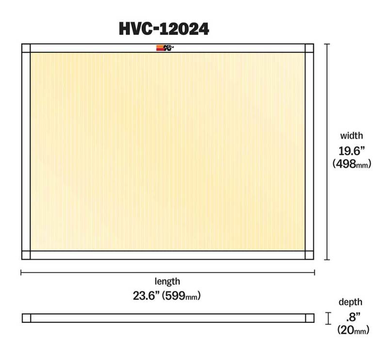 K&N Engineering HVAC Filter 20 x 24 x 1 – Reusable Pleated Synthetic Air Filter for Home, Office, and Business Applications