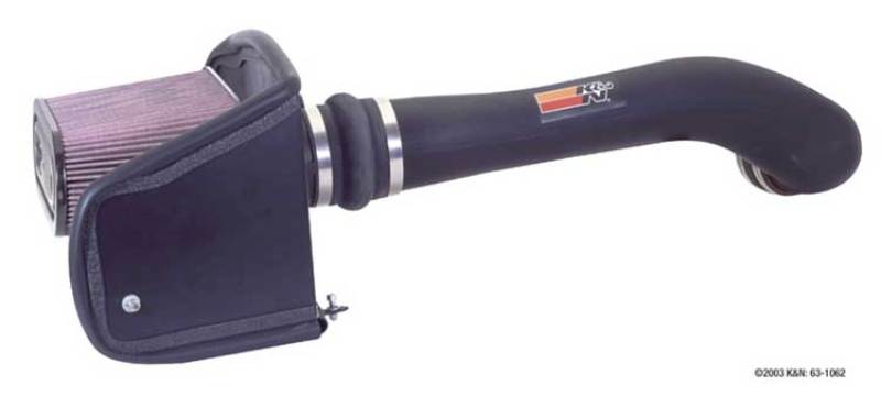 K&N Engineering 57-3037 High-Flow Cold Air Intake Kit for Hummer H2 V8-6.0L