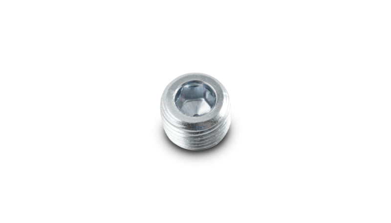 Vibrant 1/8 inch NPT Male Port Plug in Zinc Plated Mild Steel for EGT Weld Bungs