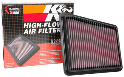 K&N 2018 Kia Stinger L4-2.0L F/I Replacement Drop-In Air Filter by K&N Engineering