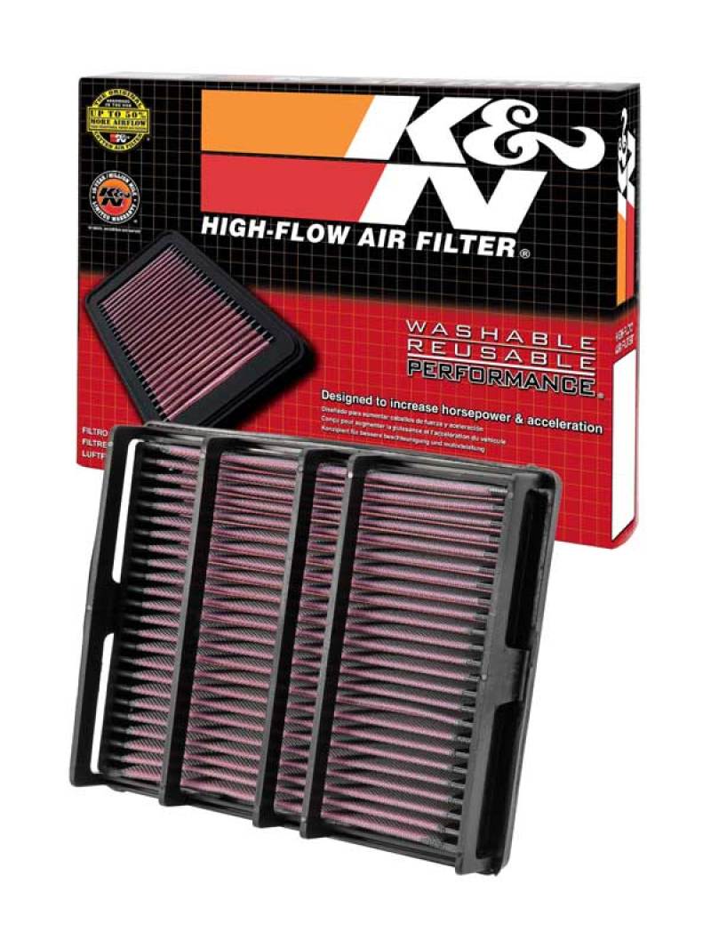 K&N Engineering 33-2054 High-Flow Reusable Air Filter for Toyota Tacoma and Supra Turbo/Non-turbo