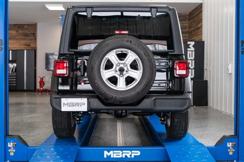 MBRP S5533AL Armor Lite Series 2.5-inch Single Rear Exit Cat Back Exhaust for Jeep Wrangler JL