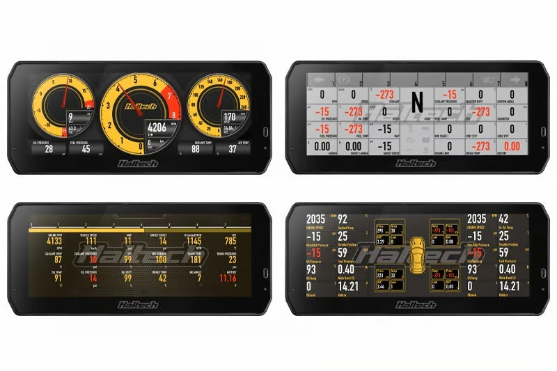 Haltech uC-10 10-Inch Digital Dash Kit with Cables and Accessories