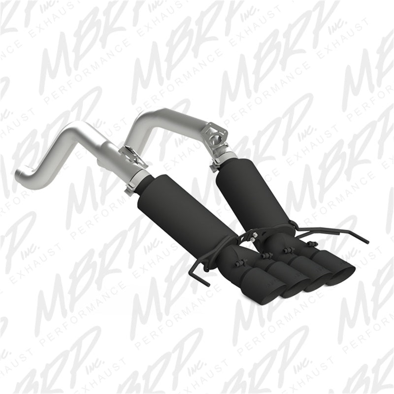 MBRP Armor BLK Series Dual Cat Back Exhaust System for Chevrolet Corvette 2014-2019 – Black Finish, 3 Inch Diameter with Dual Wall Tips
