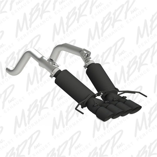 MBRP Armor BLK Series Dual Cat Back Exhaust System for Chevrolet Corvette 2014-2019 – Black Finish, 3 Inch Diameter with Dual Wall Tips