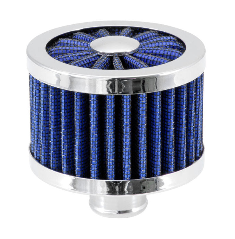 Spectre ExtraFlow Push-In Breather Filter - Blue for 1-1/4 Inch Valve Cover Breather Hole