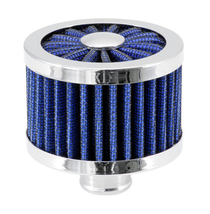 Spectre ExtraFlow Push-In Breather Filter - Blue for 1-1/4 Inch Valve Cover Breather Hole