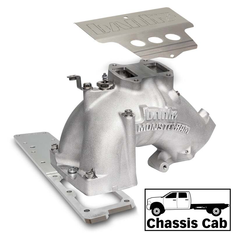 Banks Power 07.5-12 Ram Chassis Cab 6.7L Diesel Monster-Ram Intake System with Fuel Line - Natural Finish
