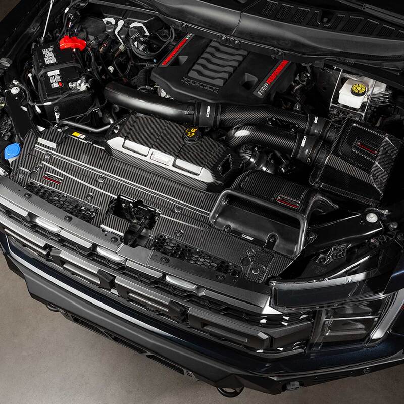 COBB Redline Carbon Fiber Radiator Shroud for Ford F-150 2021-2023 Ecoboost 3.5L & 2.7L Raptor, Tremor, Limited Models