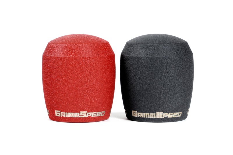 GrimmSpeed Stubby Shift Knob Stainless Steel Red – M12x1.25