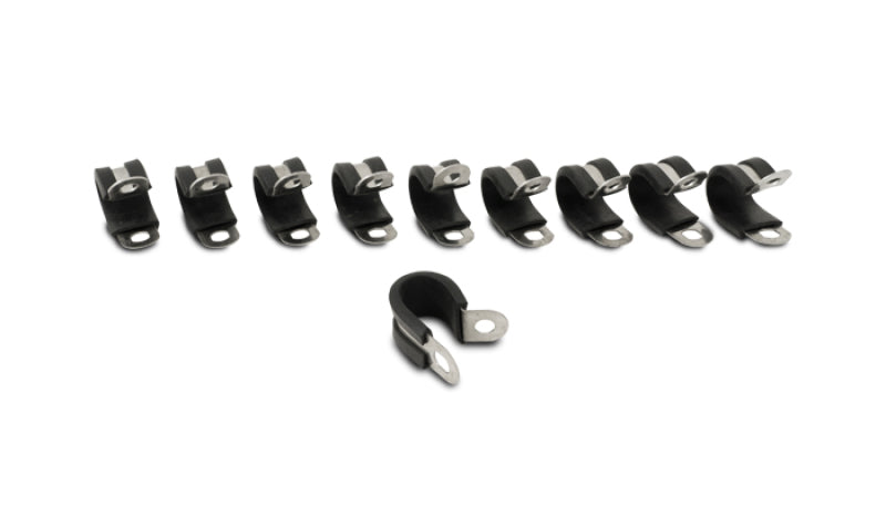 Vibrant 17197 Cushioned P-Clamps for 1-1/2 inch Hose – Pack of 10