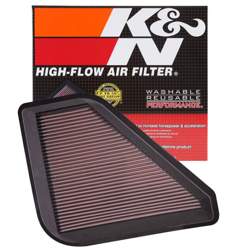 K&N Engineering 33-2394 High-Flow Drop-In Air Filter for Chevrolet Traverse, Saturn Outlook, GMC Acadia 3.6L