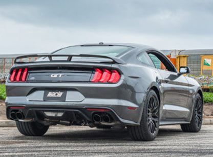 Borla ATAK Cat-Back Exhaust System for 2018-2023 Ford Mustang GT with Active Exhaust Valves – 3 Inch Diameter with Black Chrome Tips