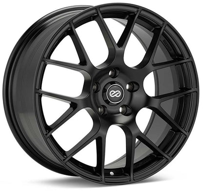 Enkei Raijin 18x9.5 Inch Black Alloy Wheel with 35mm Offset and 5x114.3 Bolt Pattern