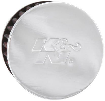 K&N Engineering 62-1480 Chrome Finish Rubber Base Crankcase Vent Filter with 1.75-inch Flange