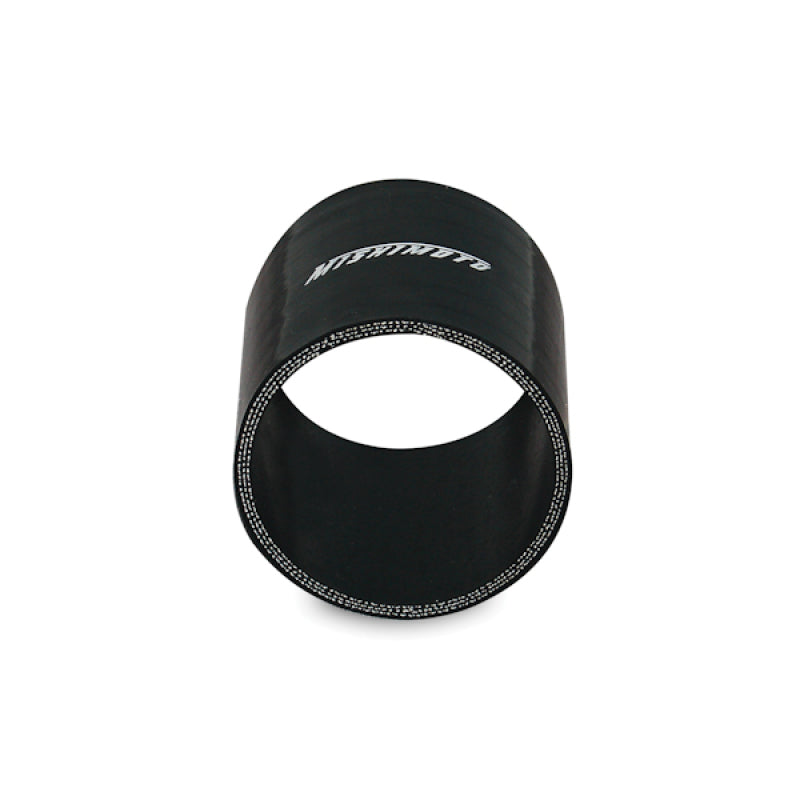 Mishimoto 3.0 Inch Black Silicone Straight Coupler - High-Performance Automotive Hose Connector