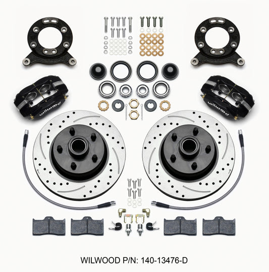 Wilwood Forged Dynalite-M Front Disc Brake Kit for 1965-1969 Ford Mustangs and More - Part #140-13476-D