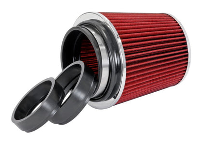 Spectre Adjustable Conical Air Filter 5-1/2 Inch Tall - Red - Part Number 8132