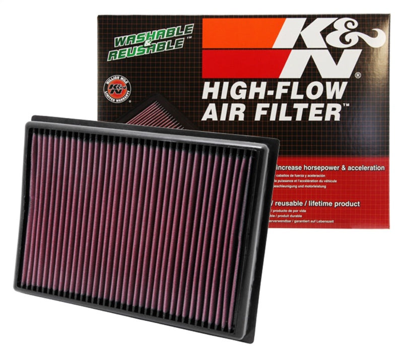 K&N Engineering 33-2438 High-Flow Drop-In Air Filter for Toyota 4Runner and FJ Cruiser 4.0L V6
