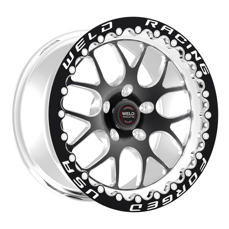 Weld S77 15x10.33 Inch Black Beadlock Wheel with 5x120mm Bolt Pattern and 7.5-inch Backspacing