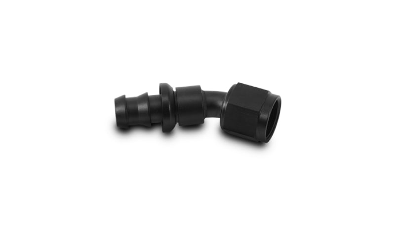 Vibrant Push-On 30 Degree Hose End Elbow Fitting -12AN, Aluminum Alloy, Part 22312