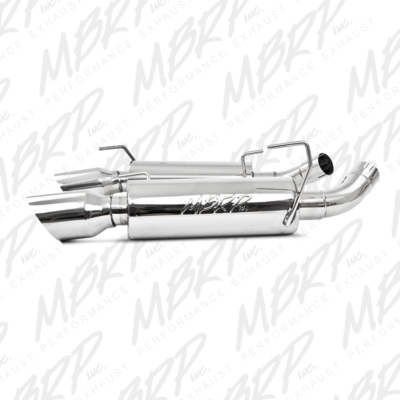 MBRP Armor Pro Series Dual Mufflers Axle Back Exhaust System for Ford Mustang 2005-2010 - T304 Stainless Steel