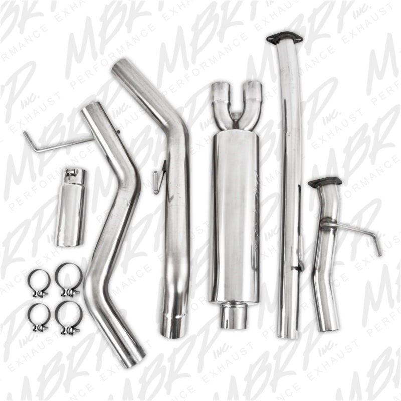 MBRP Armor Plus Series Cat Back Exhaust System for 2009-2012 Toyota Tundra 5.7L - Single Side Exit with 4-inch Tip