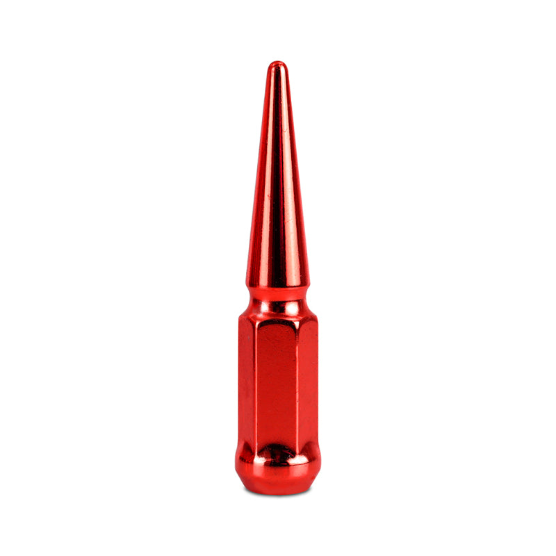 Mishimoto Steel Spiked Lug Nuts M12 x 1.5 – 24-Piece Set in Red