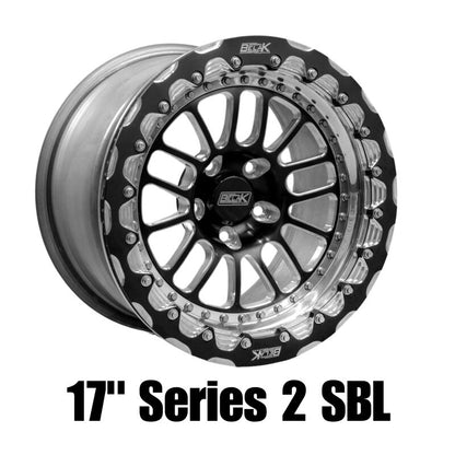 Belak Series 2 17x10.5 Inch Beadlock Wheel with 8.25 Inch Backspacing for 5x120 Bolt Pattern
