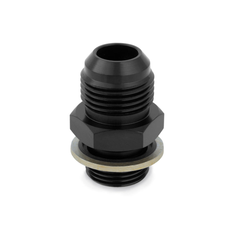 Mishimoto M20 x -10AN Black Anodized Sandwich Plate Fitting - Aluminum Automotive Part