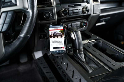 Addictive Desert Designs Ford F-150 / Raptor Center Console Molle Panels and Digital Device Mount Kit