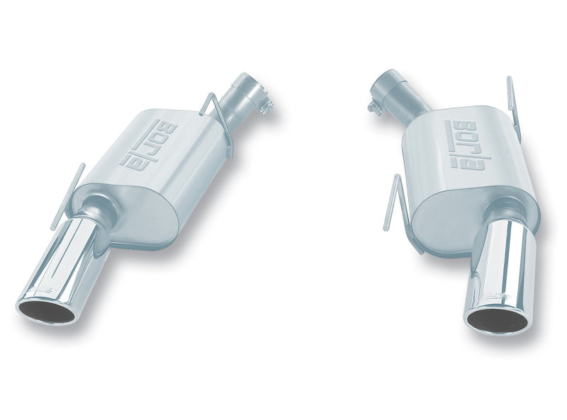Borla 05-09 Mustang GT 4.6L V8 SS Axle-Back Exhaust System with Touring Mufflers and 4-Inch Chrome Tips